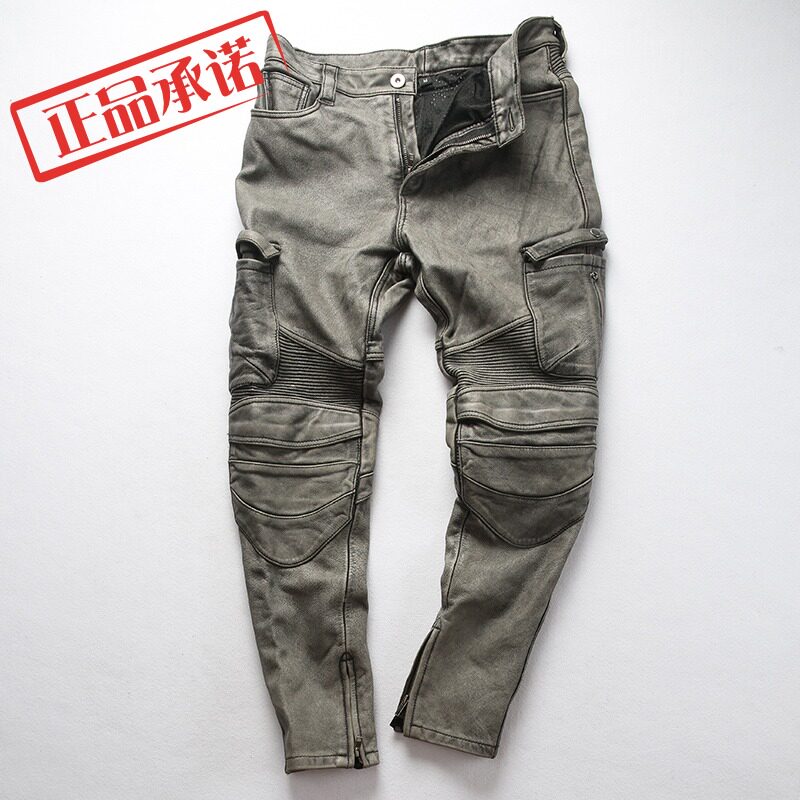 哈雷机车骑行皮裤男 头层牛皮 2021秋装新款修身直筒真皮皮裤男潮在类目 男装, 皮裤中 - 来自Buy2taobao.com提供专业的淘宝代购服务