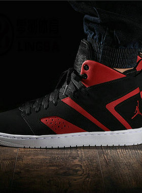 零捌 Air Jordan Flight Legend AJ1兄弟款黑红 篮球鞋AA2526-006