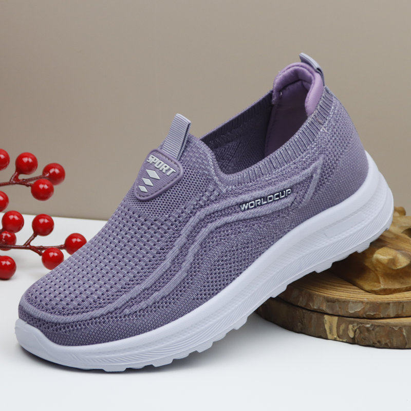 春季新款老北京布鞋女鞋透气舒适休闲妈妈鞋一脚蹬防滑平底女单鞋,女鞋,网面鞋,淘宝优惠券,粉丝福利购,淘宝优惠卷