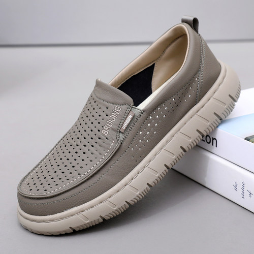 夏季男鞋网眼洞洞鞋镂空透气凉鞋