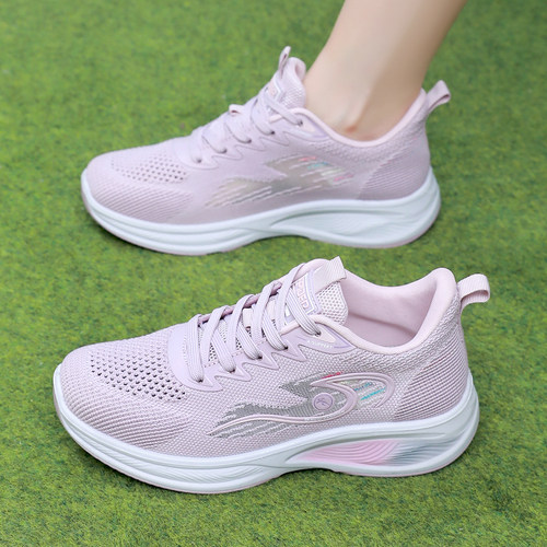 夏季女网鞋透气网面妈妈健步鞋子