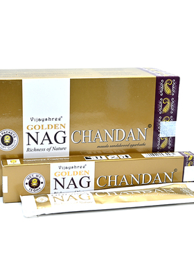 印度进口Golden Nag Chandan檀香线香家用室内香薰天然熏香持久