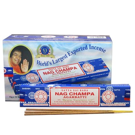 赛巴巴Satya Nag Champa黄花香印度进口真理天然线香室内家用熏香