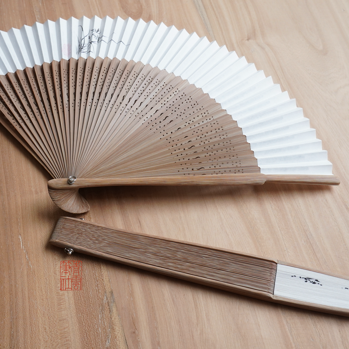 青云笔社 日式折扇 手绘折扇7寸竹制折叠扇子随身中国风古典便携,居家日用,扇子,淘宝优惠券,粉丝福利购,淘宝优惠卷