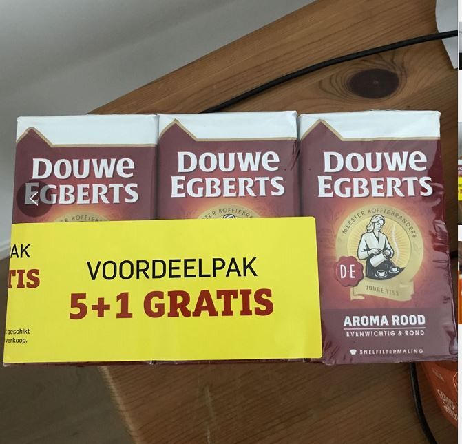 荷兰直邮 douwe egberts 咖啡粉 慢下来冲一杯经典红色 260年经验