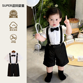 小绅士周岁服西装 帅气时髦婴儿衣服夏款 分体潮 韩版 男宝宝礼服套装