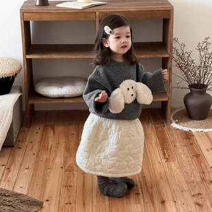 女宝秋冬洋气套装一岁宝宝衣服冬装可爱超萌婴幼儿针织半身裙分体