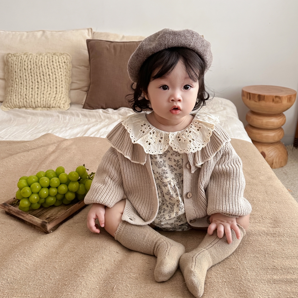 婴儿连体衣春秋装新款韩版新生儿碎花长袖包屁衣哈衣宝宝外出爬服