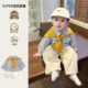新款 宝宝衣服春装 男宝休闲衬衣春季 外套春款 超韩洋气时髦婴儿衬衫