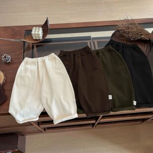 洋气时髦婴幼儿百搭裤 婴儿裤 子小月龄男宝外穿休闲裤 韩版 潮 弯刀裤