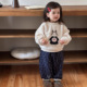 可爱超萌韩系婴幼儿加绒加厚卫衣裤 女宝宝2025新款 秋冬套装 子分体