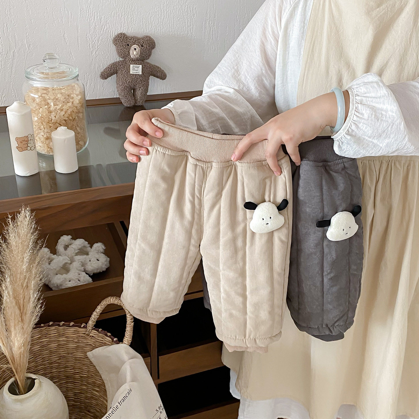 婴儿裤子外穿冬加厚夹棉保暖裤男宝宝冬季新款百搭休闲裤韩版洋气,童装/婴儿装/亲子装,裤子,淘宝优惠券,粉丝福利购,淘宝优惠卷