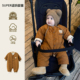 婴儿夹棉连体衣冬季 超韩洋气婴幼儿满月服 加厚保暖外出服宝宝冬装