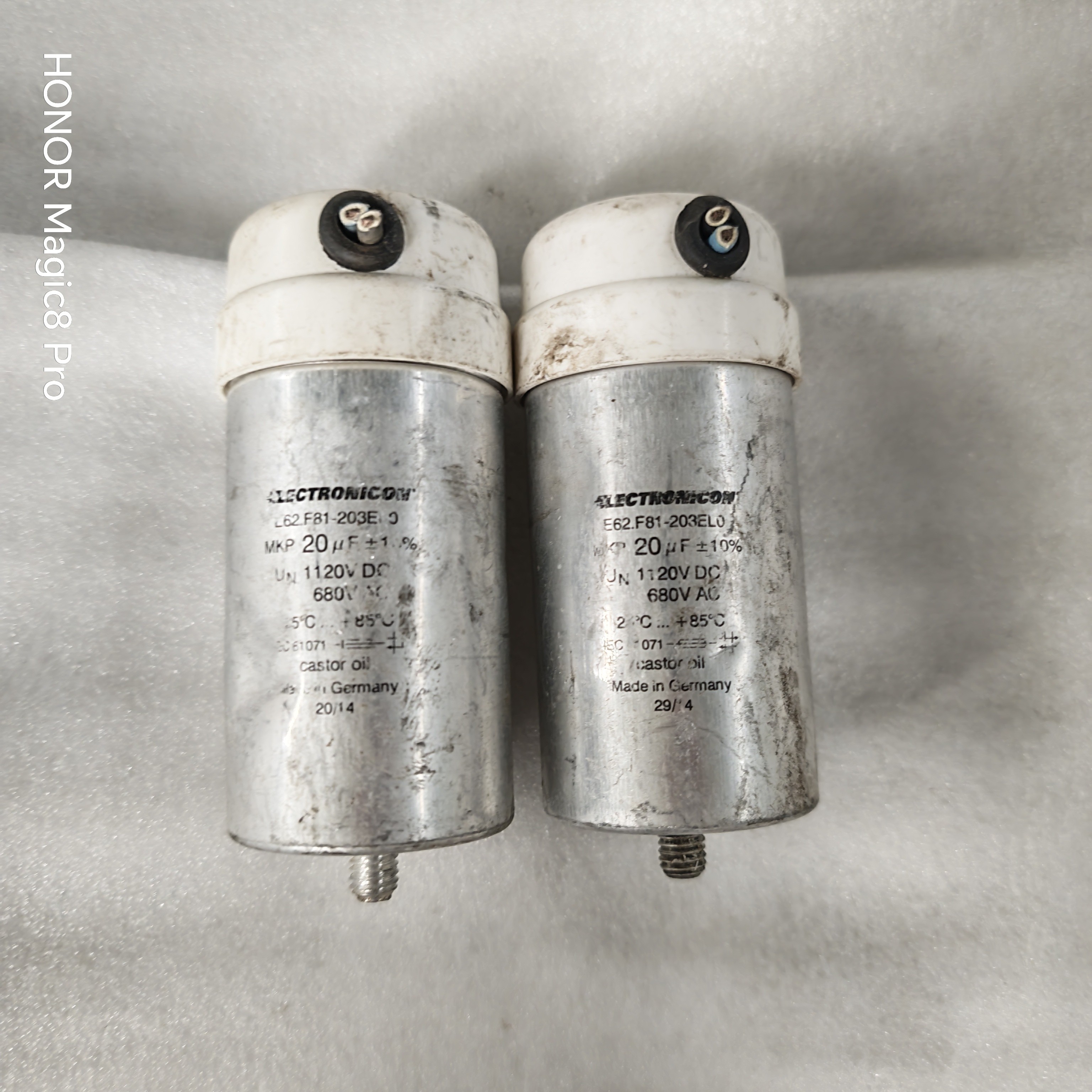 原装德国拆机油浸电容 1120vdc 20uf 680vac20uf高压胆机滤波电容