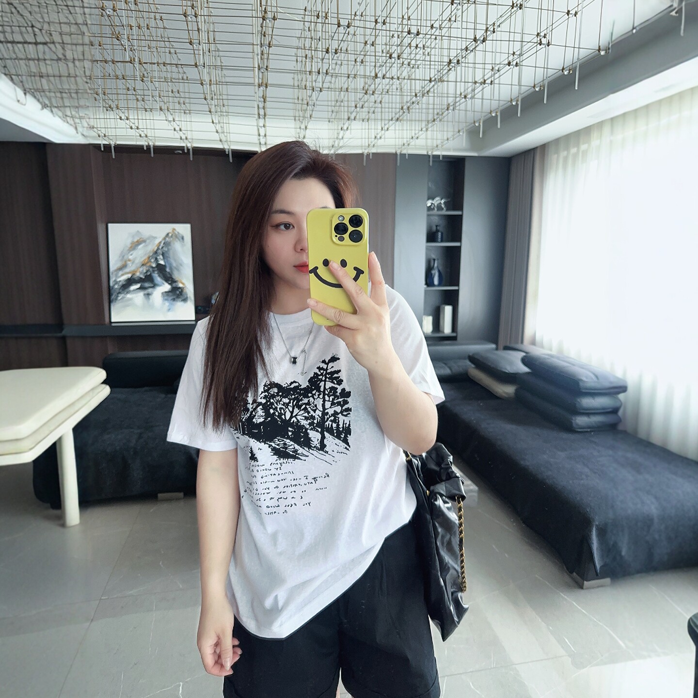 挪威森林 大码女装胖mm2025年早夏装新款显瘦减龄短袖半袖t恤