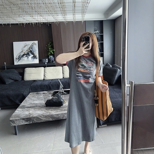 夏装 可可爱爱 胖mm新款 大码 2024年设计感休闲夏日连衣裙子 女装