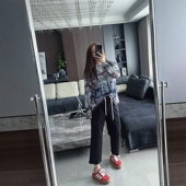 阔腿热裤 大码 子 夏装 胖mm通勤休闲宽松八分裤 女装 2025年显瘦韩版