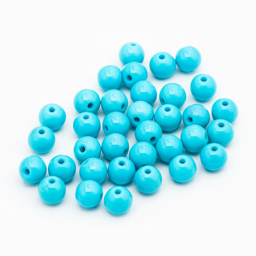 绿松圆珠（天宝蓝）6mm【ST01537】