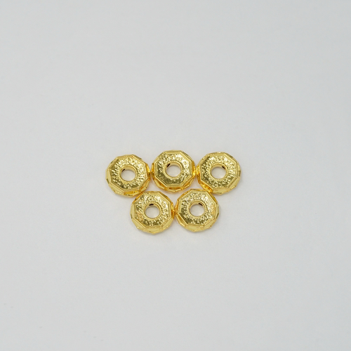 通体18k金菱形盘缠diy手串配件
