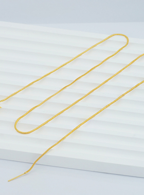 【店铺专属】18k金圆蛇骨链项链女轻奢小众百搭不脱模【WT0498】