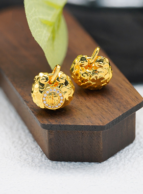 18k金莫桑碎冰冰福袋吊坠女时尚百搭DIY项链手链配件【QL07428】