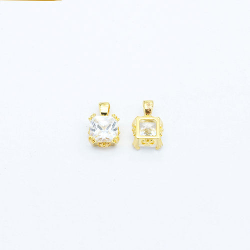 18k金方糖项链手链吊坠配件DIY