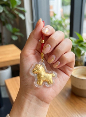 【福利款】马上有钱生肖马年手机挂饰包包挂件配件送礼QL07513