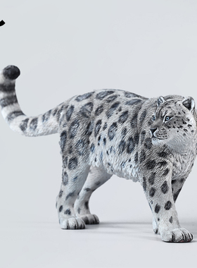 JXK雪豹花豹手办仿真猎豹周边野兽动物GK模型玩具摆件配1/6兵人偶