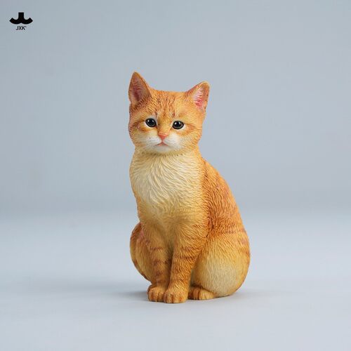 【限时15天75折预售】JXK小坐乖乖猫模型 仿真萌猫咪动物手办摆件