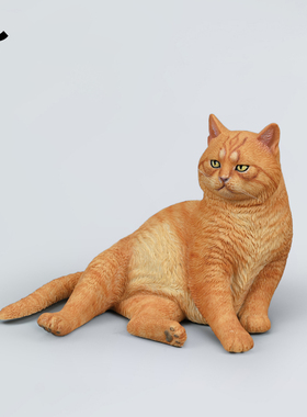 JXK1/6宫里的猫仿真橘猫白猫小猫咪周边公仔模型手办摆件玩偶礼物