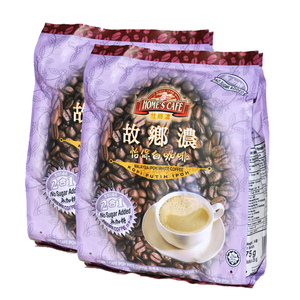 故乡浓怡保白咖啡 马来西亚原装进口 2合1 速溶咖啡 25g*15包*2袋