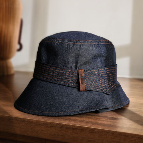 小野商松弛户外风牛仔渔夫帽