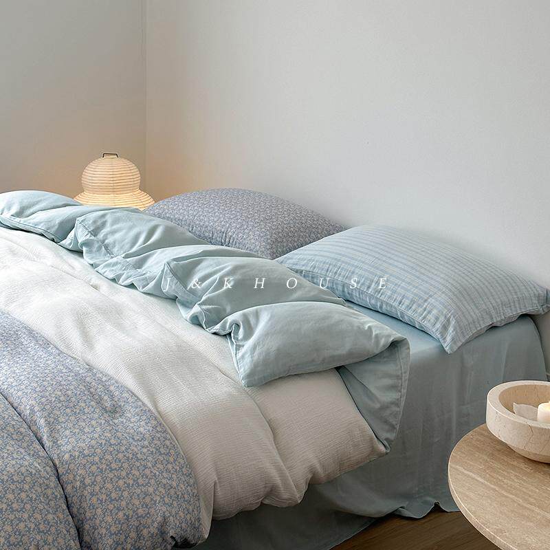 Girlish|小清新碎花纯棉四件套全棉双层纱透气新品公主风床上用品