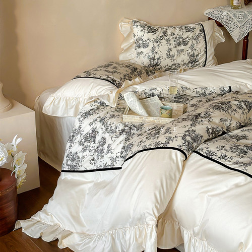 法式复古长绒棉全棉四件套