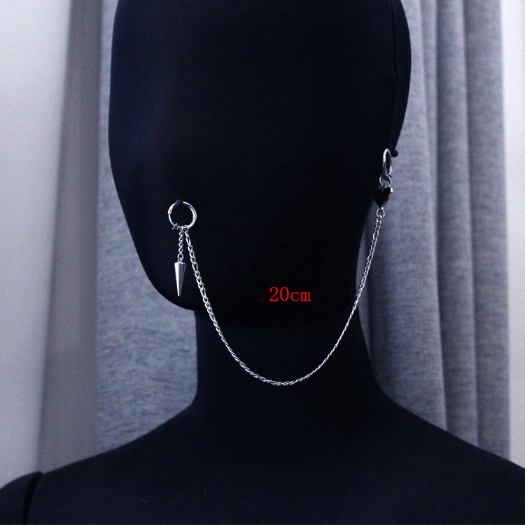 免打孔个性耳链唇链唇环学生男女情侣饰品拍摄道具耳环防过敏日韩