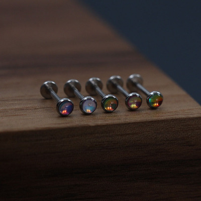 极光唇钉穿刺饰品情侣日韩