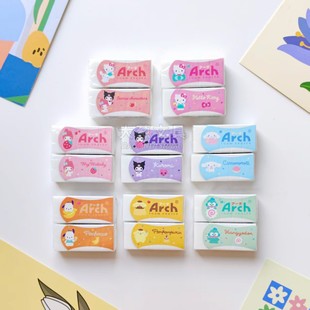 日本ARCH限定橡皮擦樱花酷洛米帕恰狗玉桂狗汉顿史努比铅笔胶擦HB