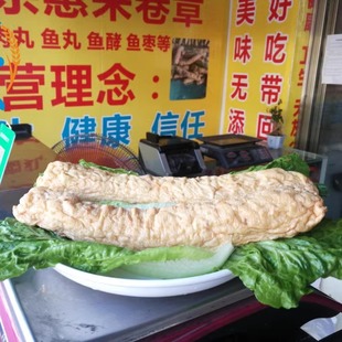 正宗广东鱼肉卷潮汕惠来鱼卷章神泉手工鱼肉条隆江猪脚饭鱼饼500g