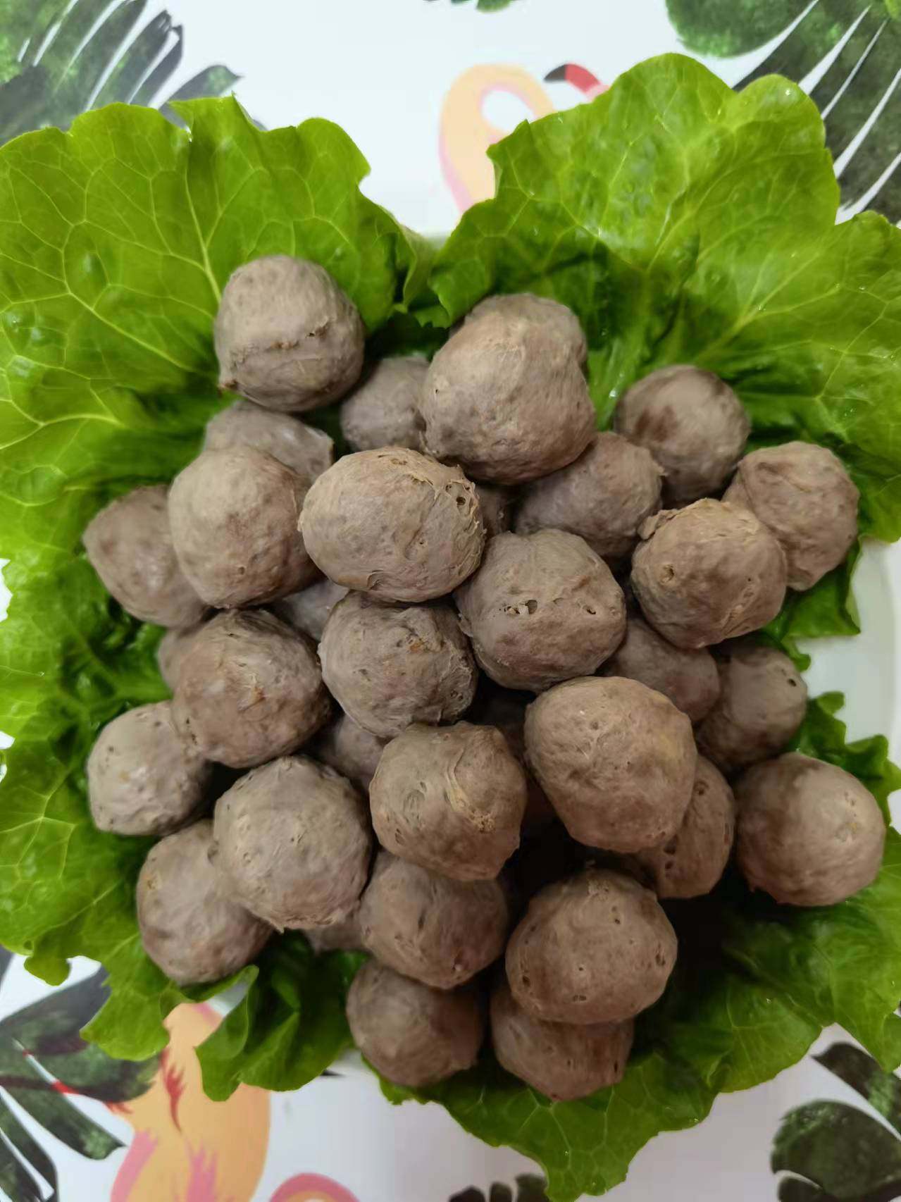 正宗广东汕头牛肉丸潮汕牛丸潮州特产火锅麻辣烫关东煮1斤包邮