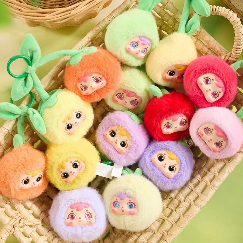 三小毛果果报喜好运来毛绒盲盒创意可爱卡通公仔玩偶礼物玩具萌瑶