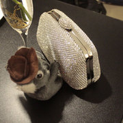 2023 Bầu Hình 2 Mặt Đá Cưới Túi Tiệc Tối Đảng Túi Cô Dâu Phù Dâu Cưới Túi Cầm Tay túi cầm tay dự tiệc ví dự tiệc sang trọng