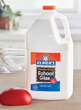 进口Elmers埃尔默史莱姆胶水深蓝牛头学生胶白胶透明胶艾默思牛全