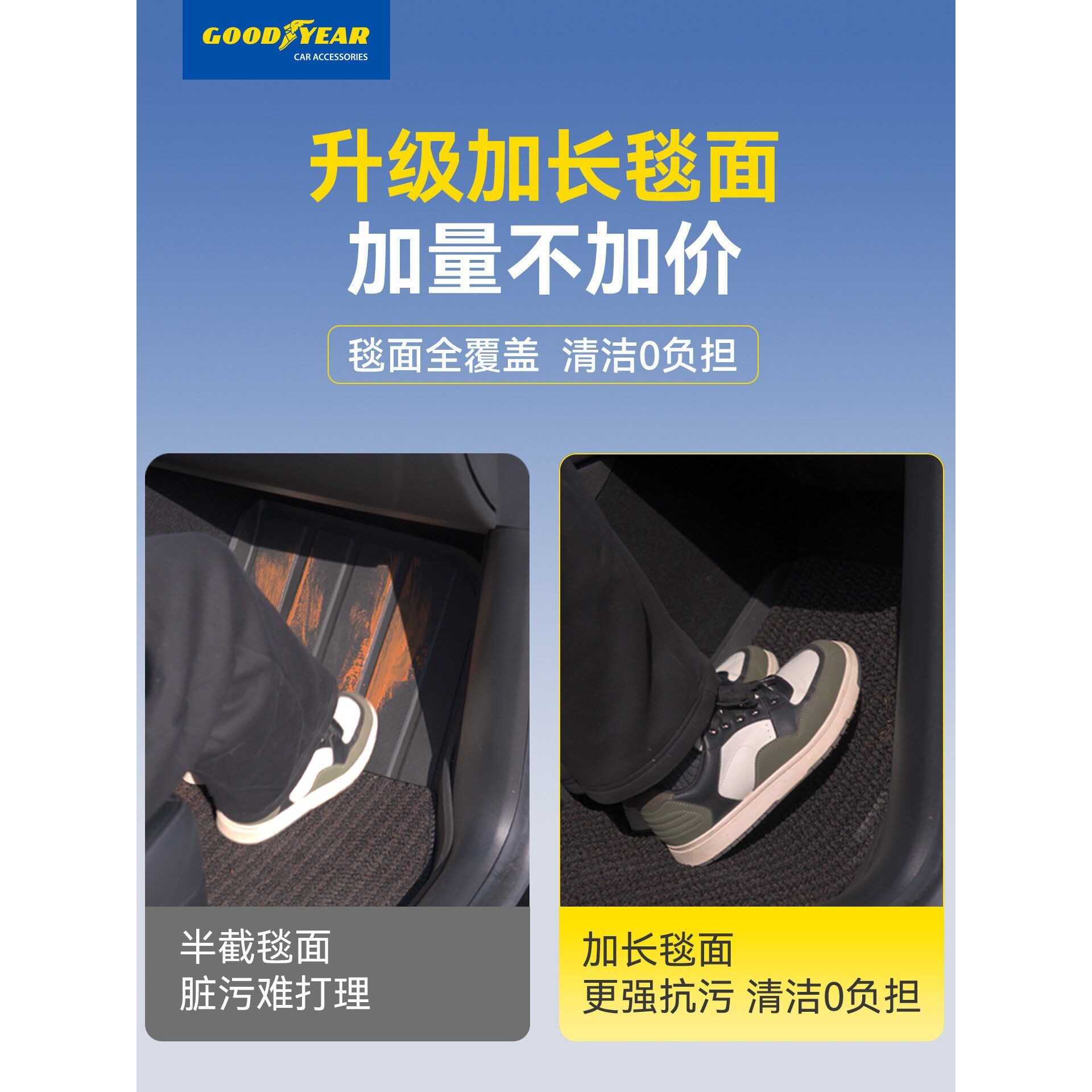 固特异TPE汽车脚垫适用于宝马X1X3X4X5iX3i3i5X5L3系5系长轴标轴图片