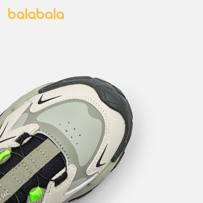 巴拉巴拉童鞋儿童运动鞋男童防滑舒适户外鞋秋冬旋钮扣鞋子小童潮