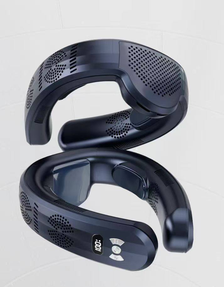 2025新款挂脖空调挂脖风扇制冷制热便捷三片制冷上下出风迷你风扇