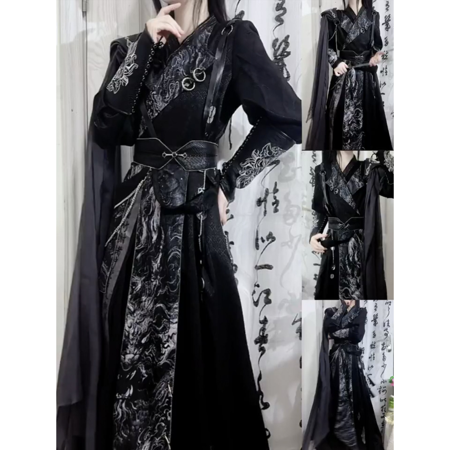 万圣节cos服改良武侠风劲装江湖