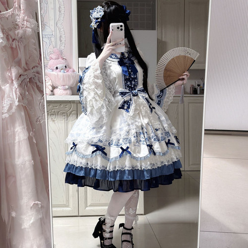 梨园梦瓷Lolita摇篮曲OP连衣裙