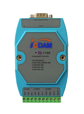 c-7188   CPU80188  40MHA RS-232或RS-485 总控制模块