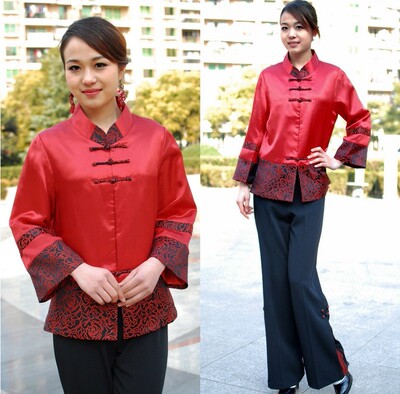 春秋款大码外套妈妈装喜庆款