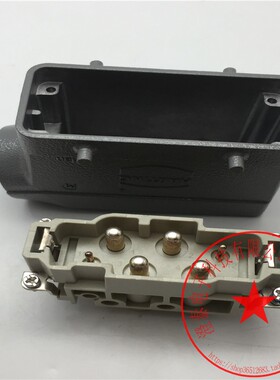 哈丁重载连接器插头HAN K4/2-STI-S 09380062601+外壳现货未使用